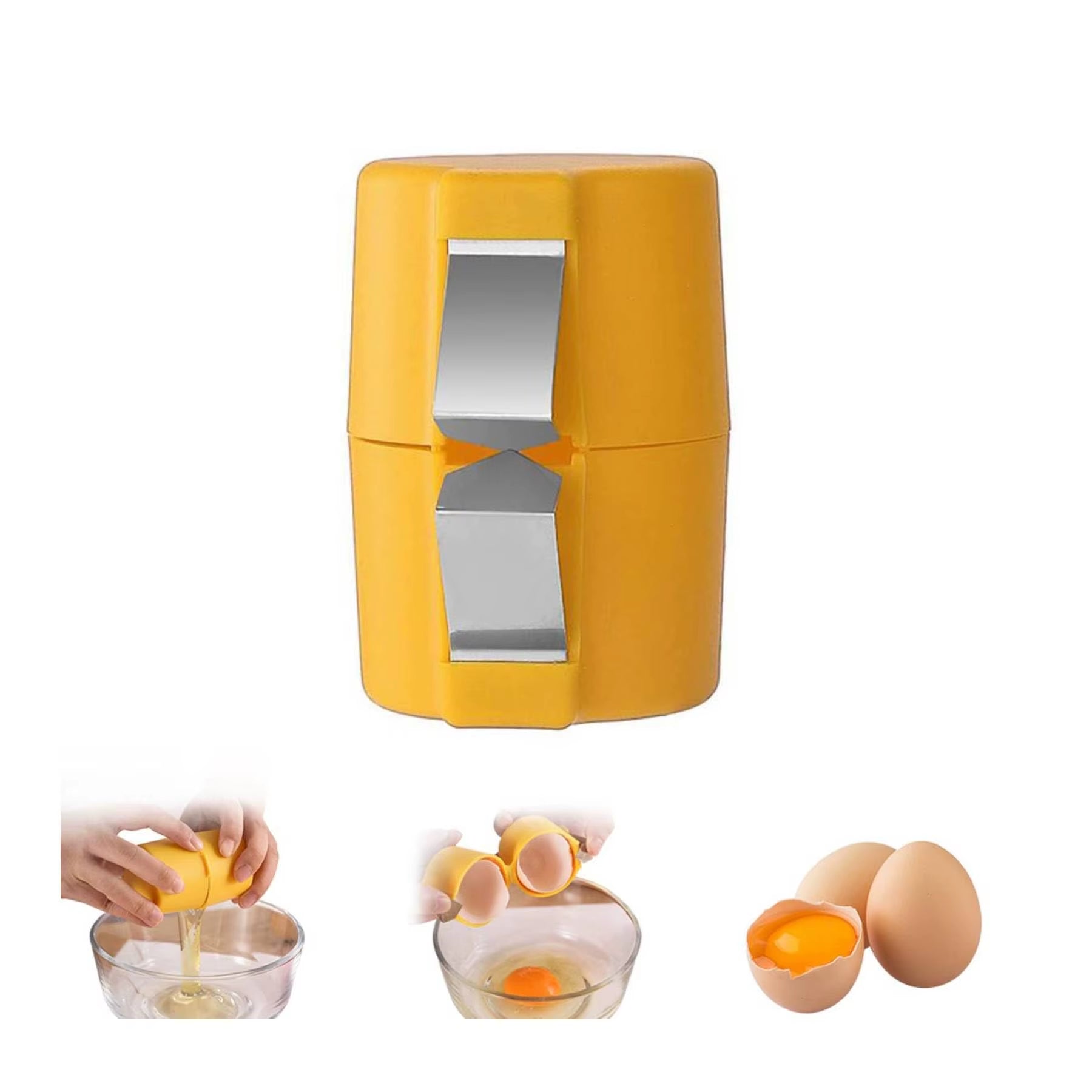 1/2Pcs Egg Shell Opener Egg Cracker for Raw Eggs Hard Boiled Egg Peeler Egg Cube Egg Separator Handheld Tool Kitchen Gadgets